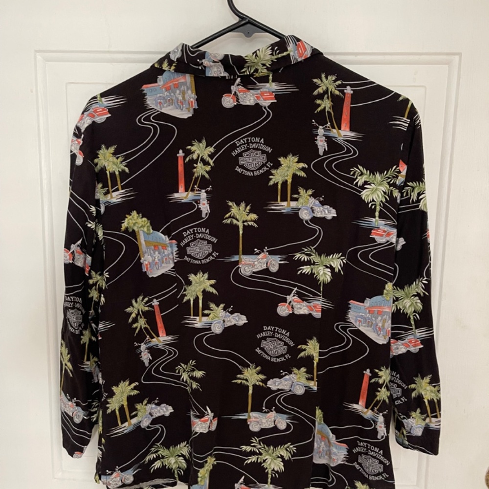 Harley Davidson Daytona Beach SHIRT Tori Richard - Size L - Picture 4 of 8